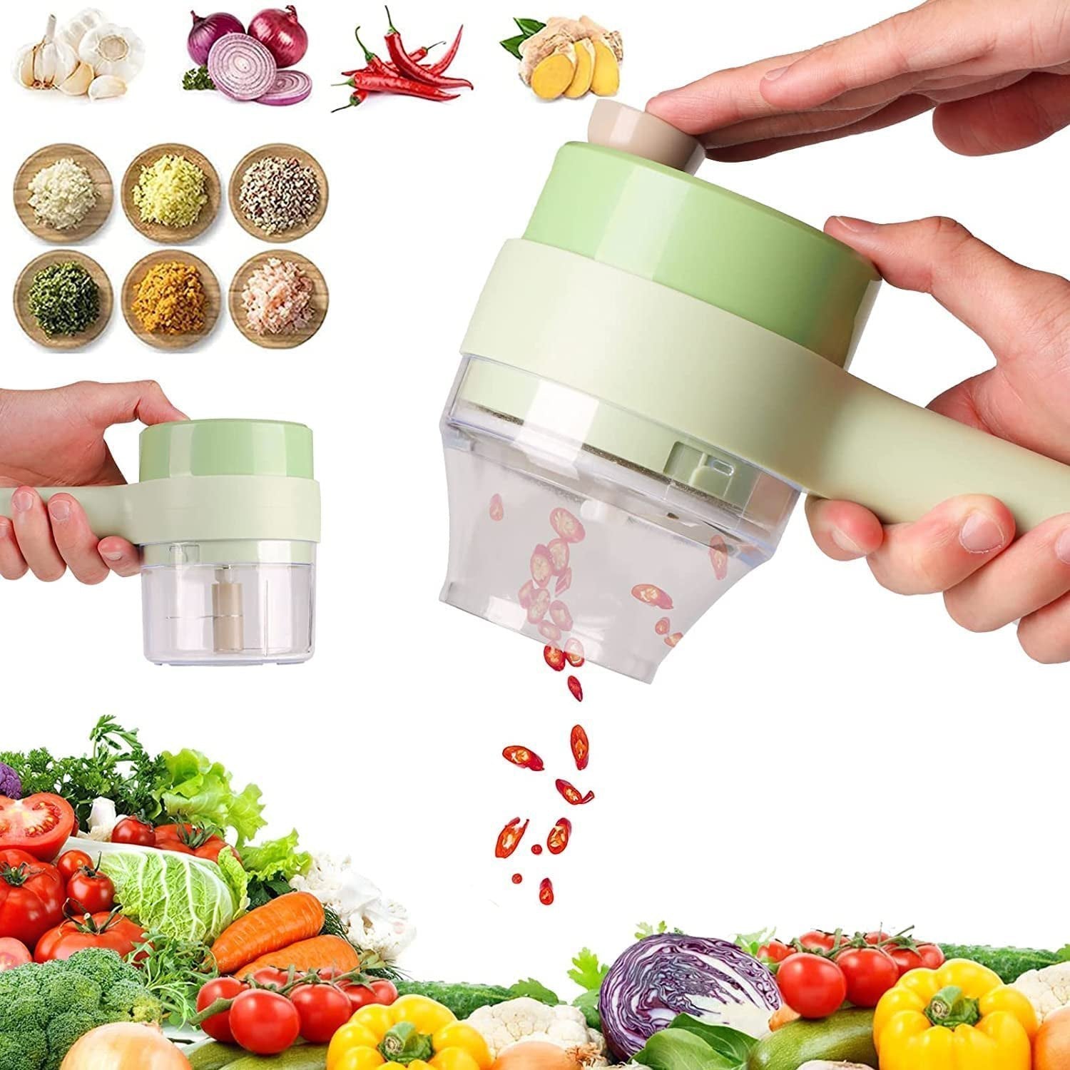 4 In 1 Electric Vegetable Cutter